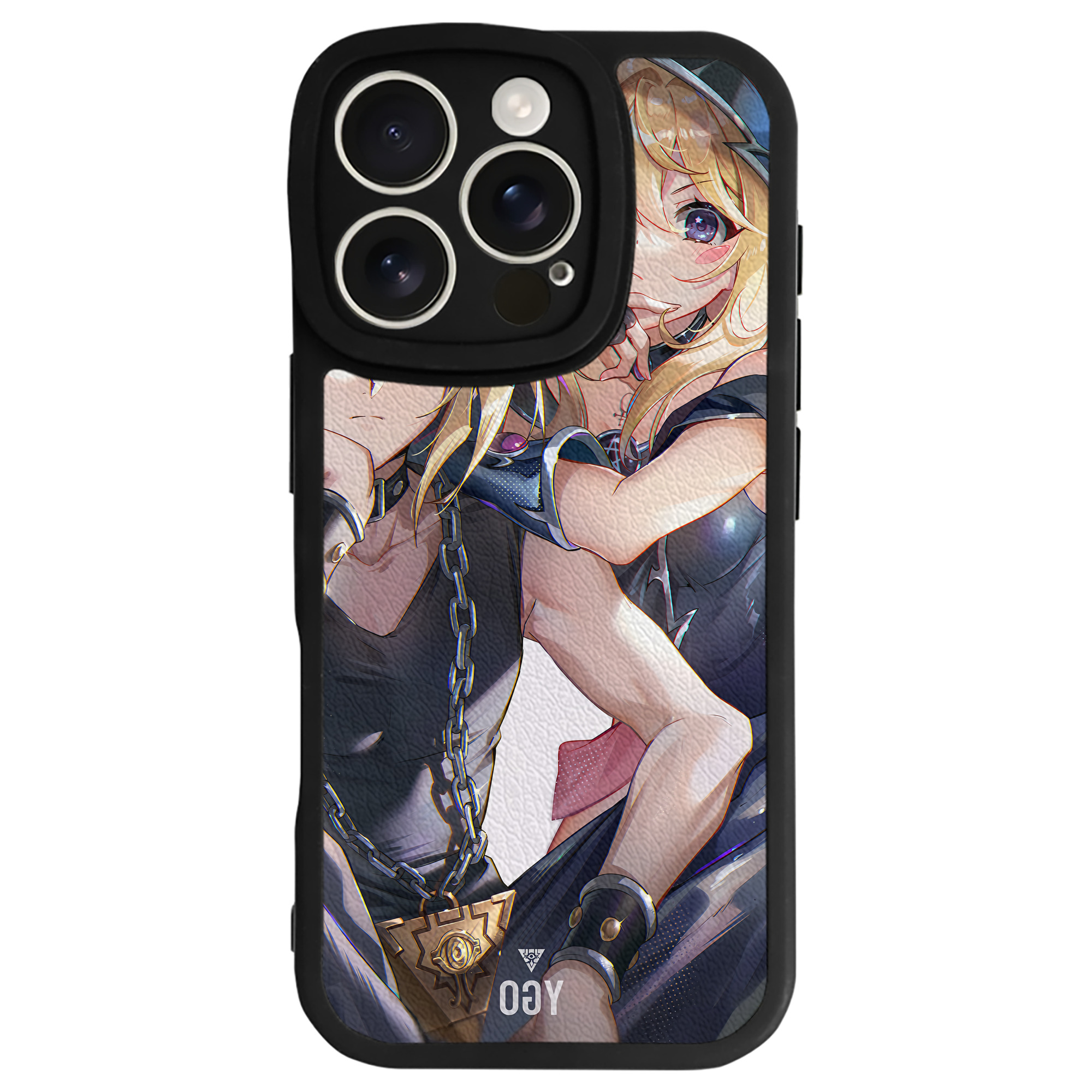 （画像用） 遊☆戯☆王 Yu-Gi-Oh! 【iPhone 16シリーズ対応】シリコンスマホケース（レザー調） 材質：シリコン